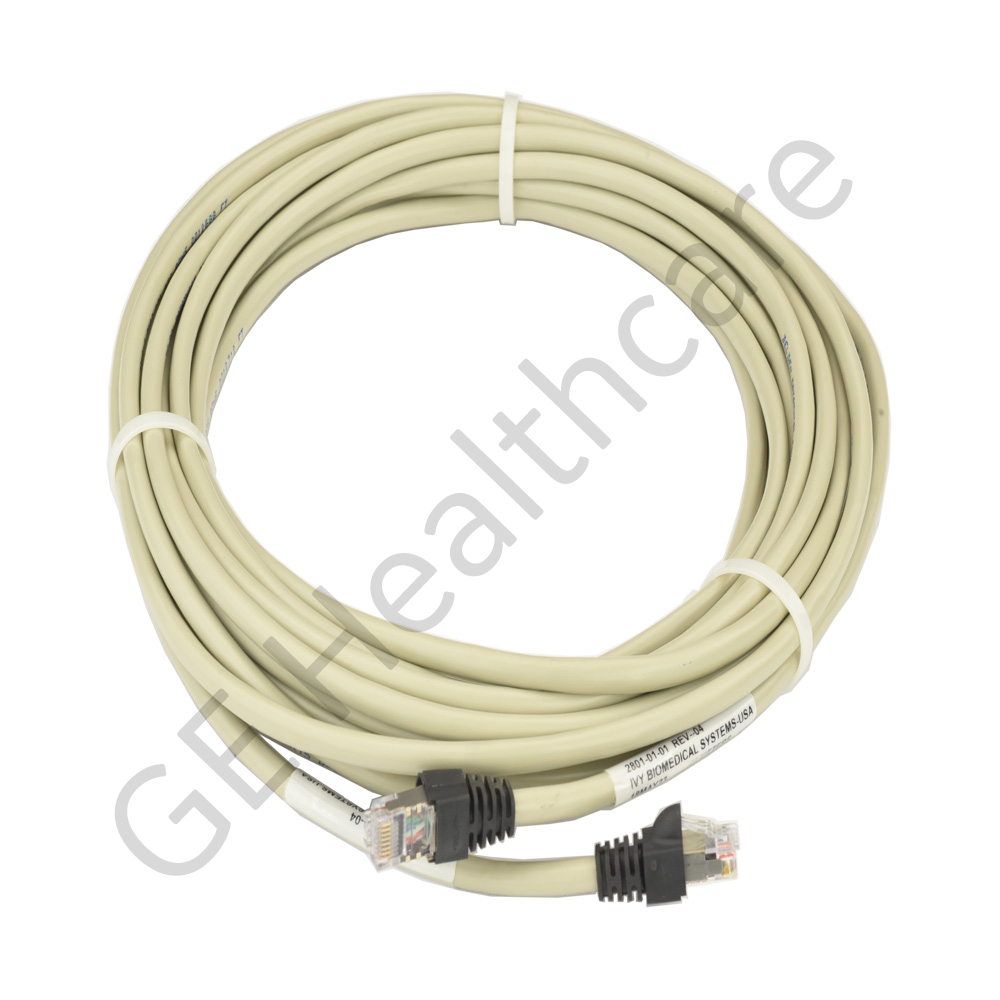 LAN Cable Cardiac Interface Panel to ECG Monitor 1000mm Long LAN Cable Cardiac Interface Panel to ECG Monitor 1000mm Long